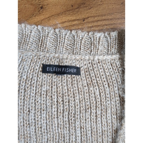 Eileen Fisher‎ Womens Knit Button Long Sleeve Sweater - Picture 4 of 11